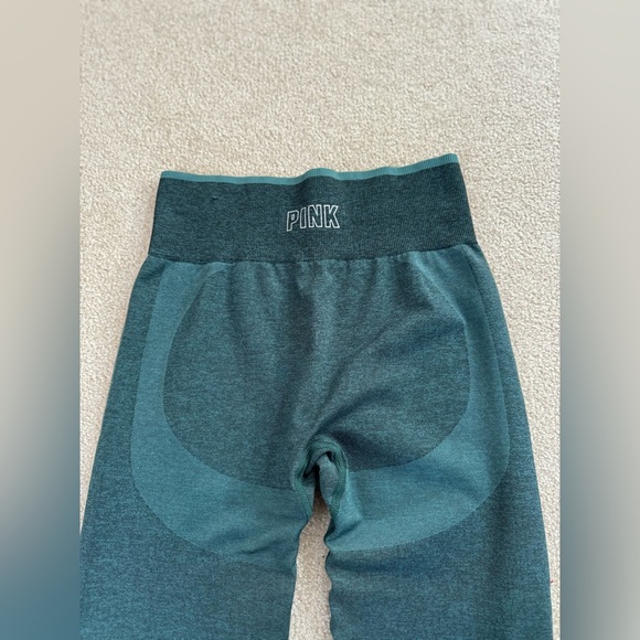 Victoria’s Secret PINK Green Seamless Workout Leggings, Size Small - Picture 5 of 5